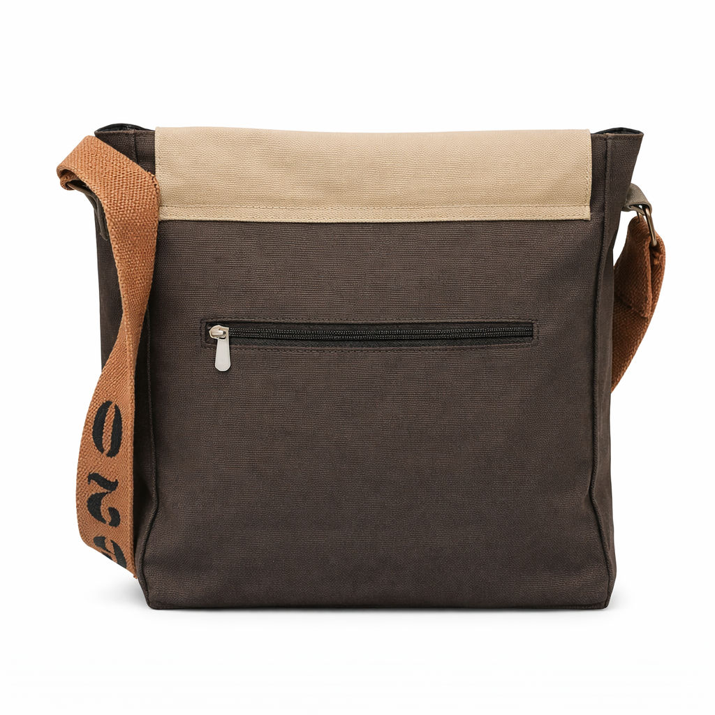 Brown Unisex Messenger Bag for Everyday Use 178